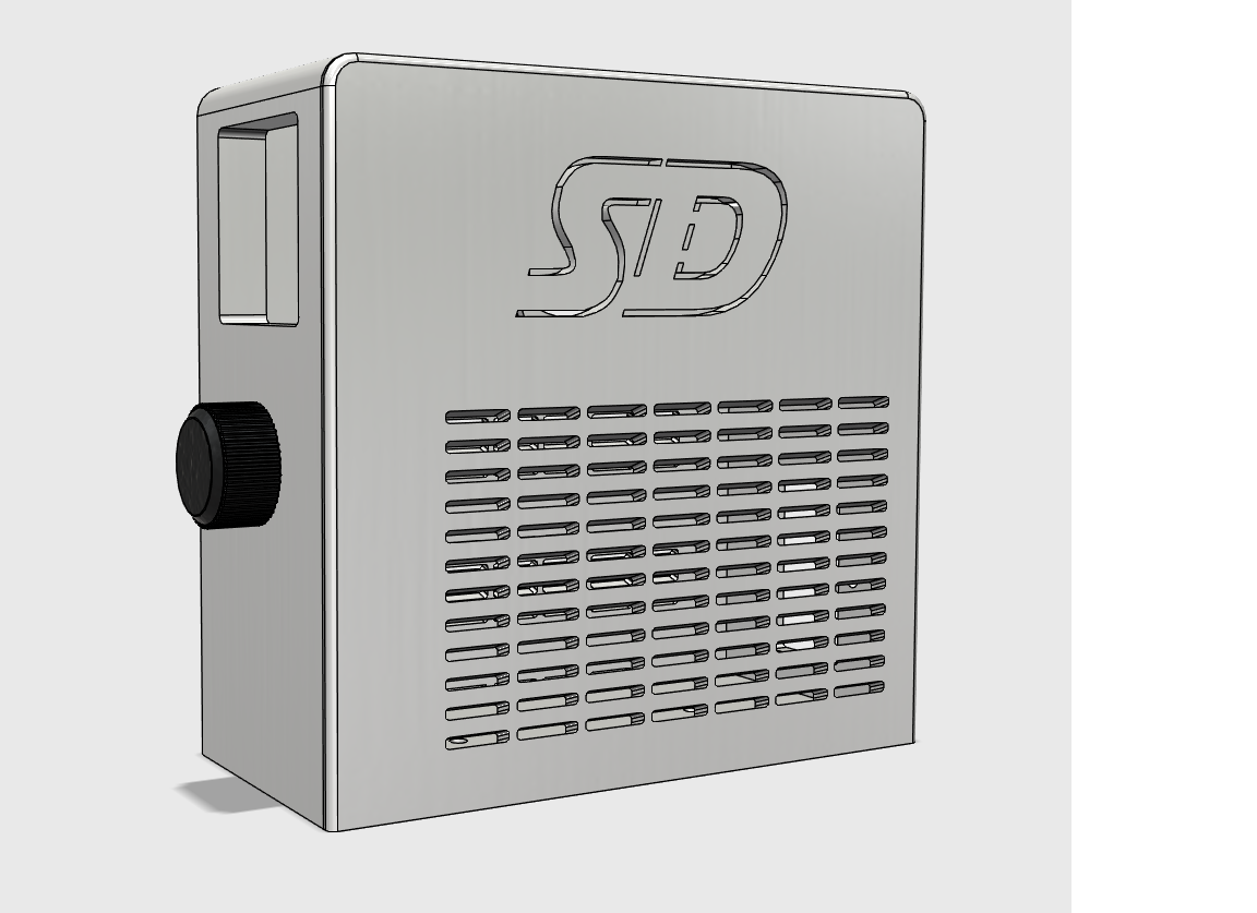 Front render of the PID chamber heater controller enclosure